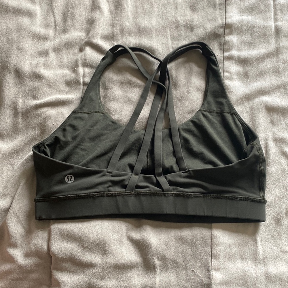 Lululemon energy bra size 10 green